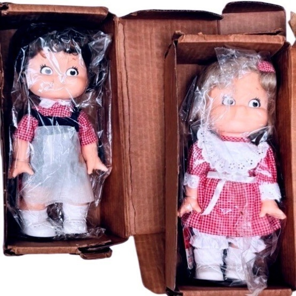 1988 CAMPBELL'S SOUP SPECIAL EDITION BOY AND GIRL DOLLS * ORIGINAL IN BOXES